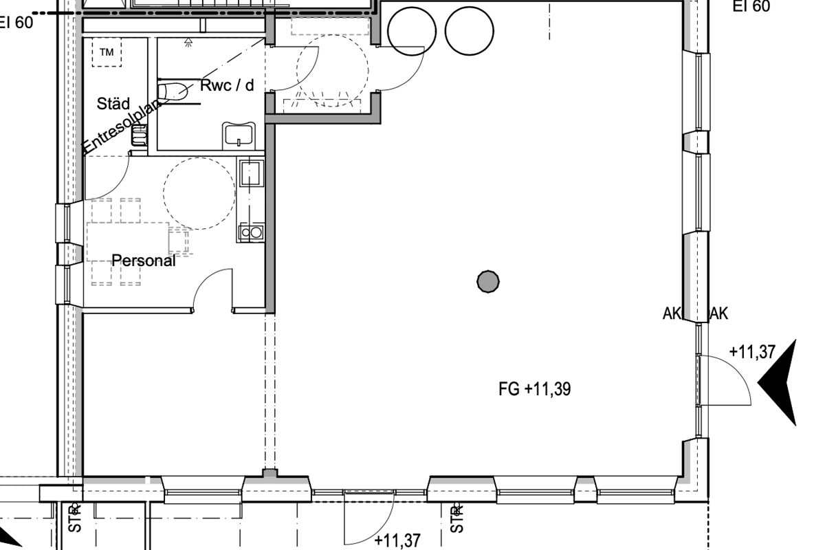 Planritning - Trädgårdsgatan 18