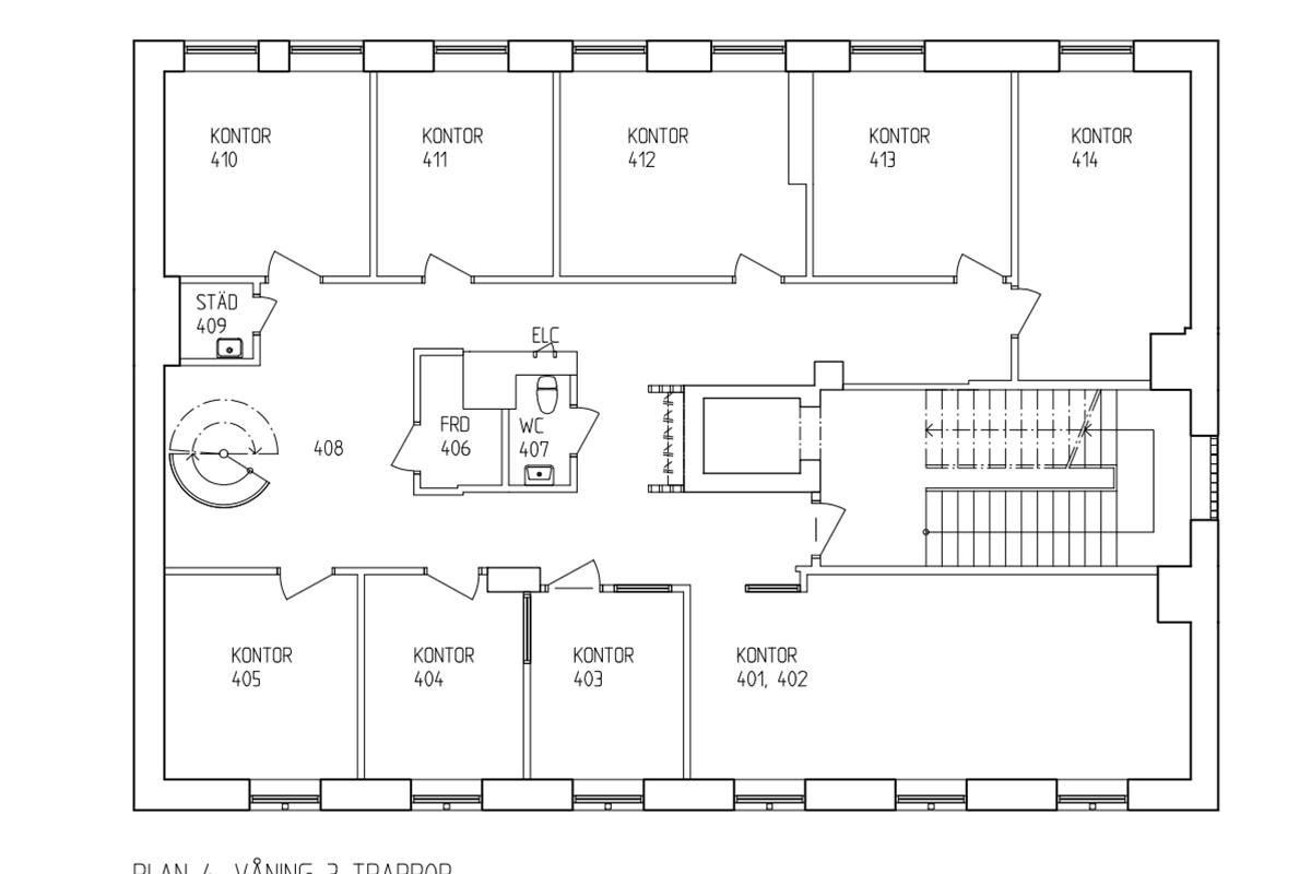 Planritning - Bredgatan 1