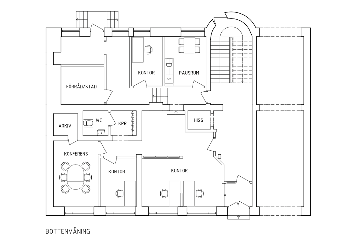 Planritning - Bredgatan 1