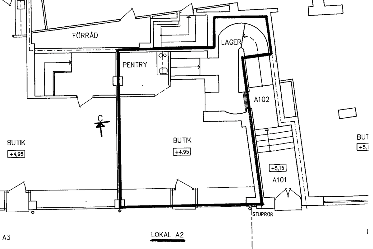 Planritning - Köpmansgatan 2