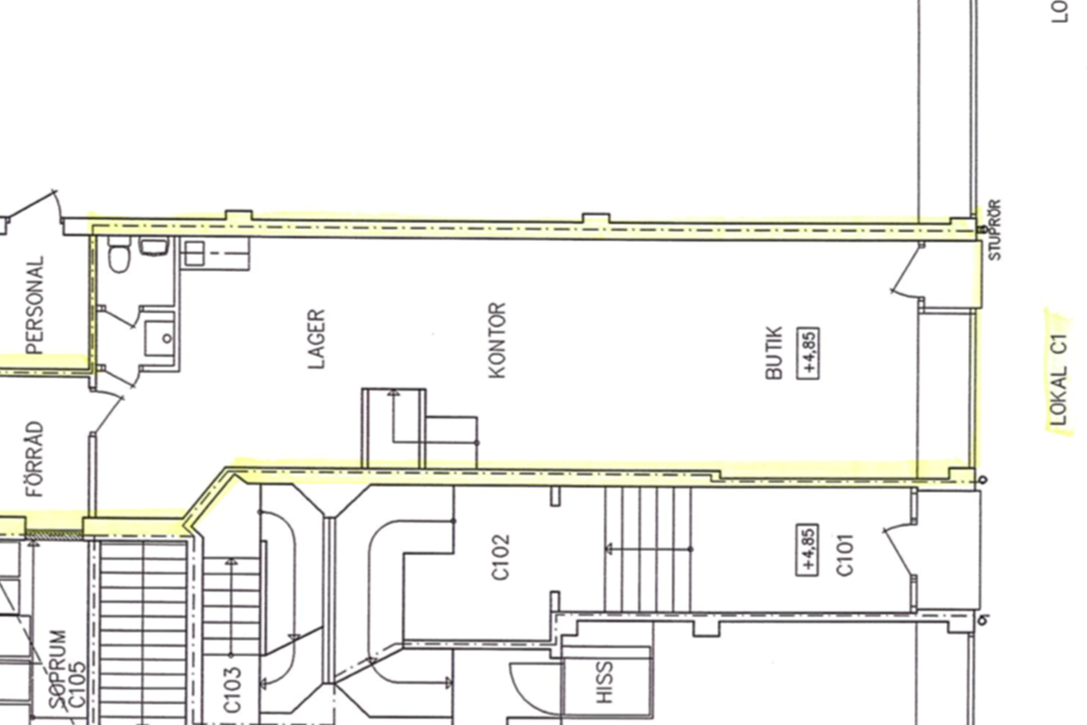Planritning - Köpmansgatan 2