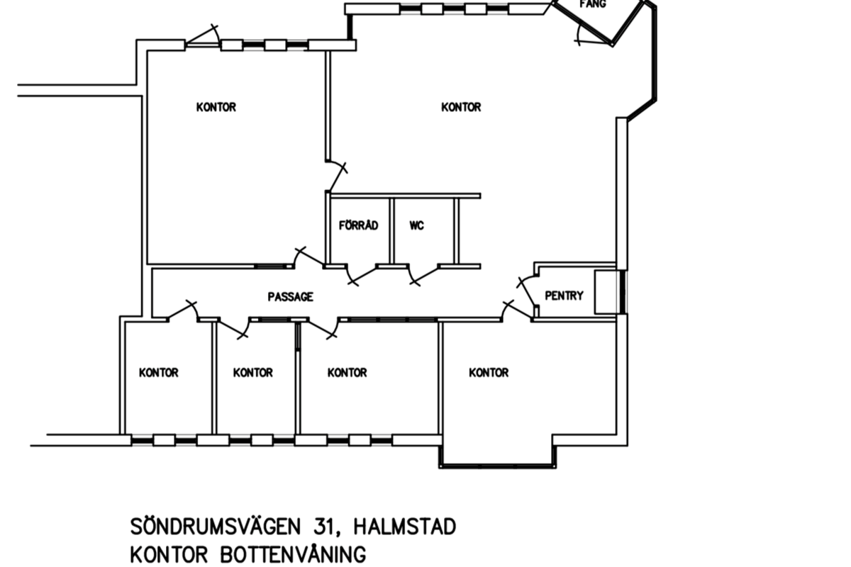 Planritning - Söndrumsvägen 31-33