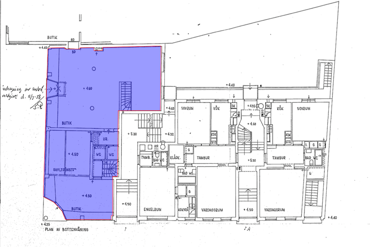 Planritning - Brogatan 40