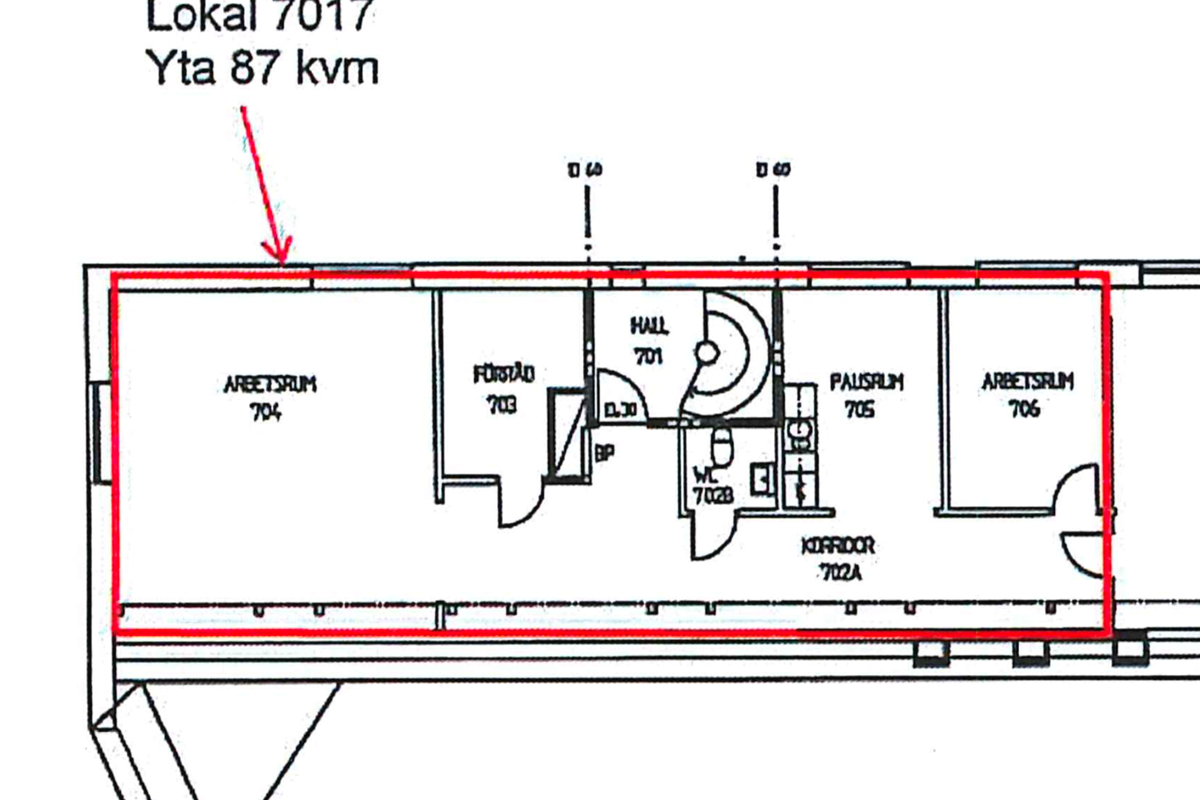 Planritning - Karl XI:s väg 61