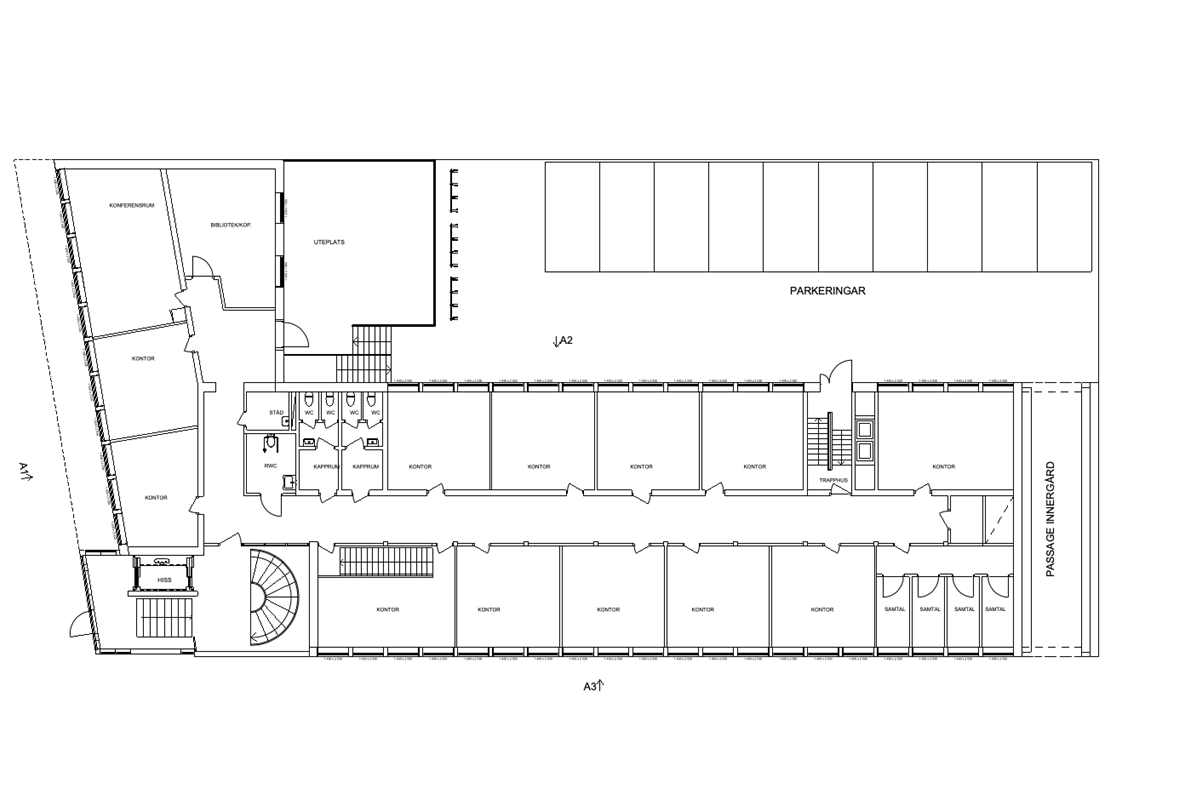 Planritning - Kyrkogatan 13